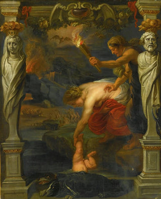 Follower of Peter Paul Rubens - Thetis Dipping The Infant Achilles into The River Styx.webp