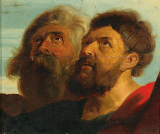 Deux têtes masculines - Ecole de Peter Paul Rubens — artwork view