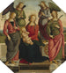 Madonna and Child with Two Angels, Saint Rose and Saint Catherine of Alexandria - Follower of Pietro Perugino — artwork view
