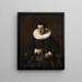 A old lady with a book - School of Rembrandt van Rijn — framed artwork on a wall