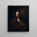 The Christ with a Staff - School of Rembrandt van Rijn — framed artwork on a wall