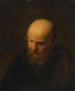 Head of an Old Man - School of Rembrandt van Rijn — artwork view