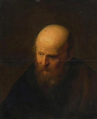 Head of an Old Man - School of Rembrandt van Rijn — artwork view