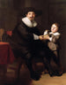 Jean Pellicorne with his son Caspar - School of Rembrandt van Rijn — artwork view