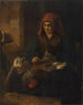 Old woman plucking a poultry - School of Rembrandt van Rijn — artwork view