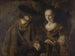 Les Fiancés - School of Rembrandt van Rijn — artwork view