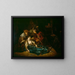 The Death of Lucrece - School of Rembrandt van Rijn — framed artwork on a wall