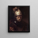L'homme au casque d'or - École de Rembrandt van Rijn — framed artwork on a wall