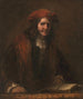 L'homme au bonnet rouge - École de Rembrandt van Rijn — artwork view