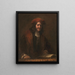 L'homme au bonnet rouge - École de Rembrandt van Rijn — framed artwork on a wall