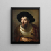 The Philosopher - Rembrandt van Rijn School — framed artwork on a wall