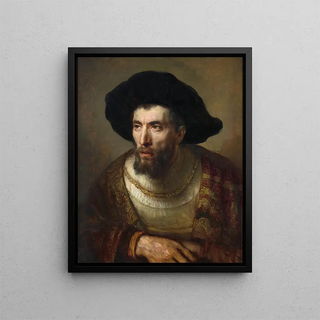 The Philosopher - Rembrandt van Rijn School — framed artwork on a wall