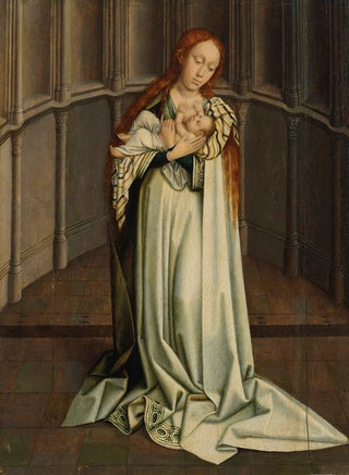 The Virgin and Child in an apse - School of Robert Campin — artwork view