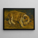 A sleeping puppy - Sir Edwin Henry Landseer School — framed artwork on a wall
