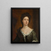 Portrait of a Lady - School of Sir Godfrey Kneller — framed artwork on a wall