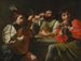 Musicians and drinkers in an interior - School of Valentin de Boulogne — artwork view