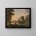Three Fishermen Resting by a Lake - William Ashford School — framed artwork on a wall