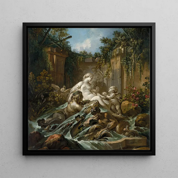 Fontaine de Vénus - François Boucher — framed artwork on a wall