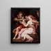 Lot and His Daughters - Fontainebleau School — framed artwork on a wall