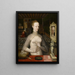 Portrait of a Lady - Fontainebleau School — framed artwork on a wall