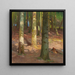 Forest Painting - Adolf Kaufmann — framed artwork on a wall
