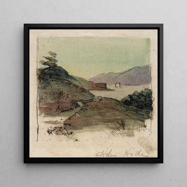 Fort Point Painting - Helen Hyde — framed artwork on a wall