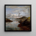 Fortifications of Fredriksberg at Nordnes in Bergen - Johan Christian Dahl — framed artwork on a wall