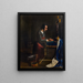 Saint Louis en prière - Fortuné Dufau — framed artwork on a wall