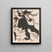 Composition with figure - Fortuna Brulez-Mavrommati — framed artwork on a wall