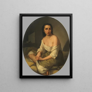 A Madwoman - Fortunato Bello — framed artwork on a wall