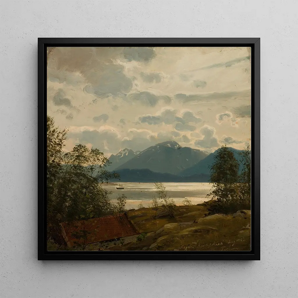 Fra Teren Bergen - Amaldus Nielsen — framed artwork on a wall