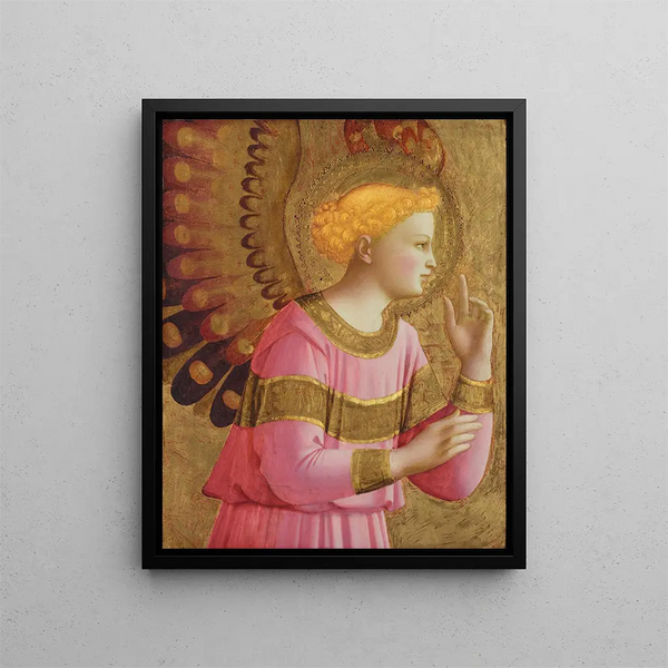 Angel Annunciator - Fra Angelico — framed artwork on a wall