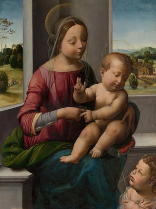 The Virgin and Child with the Young Saint John the Baptist - Fra Bartolomeo — artwork view