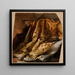 Fragment of the cover of Quinn's bed study for the painting The death of Barbara Radziwiłł - Józef Simmler — framed artwork on a wall