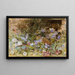 Marguerites et violettes - Frances Fanny Wilmot Currey — framed artwork on a wall
