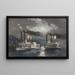 A Midnight Race on the Mississippi - Frances Flora Bond Palmer — framed artwork on a wall