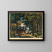 Morning in the Woods - Frances Flora Bond Palmer — framed artwork on a wall