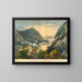 View of the Hudson - Frances Flora Bond Palmer — framed artwork on a wall