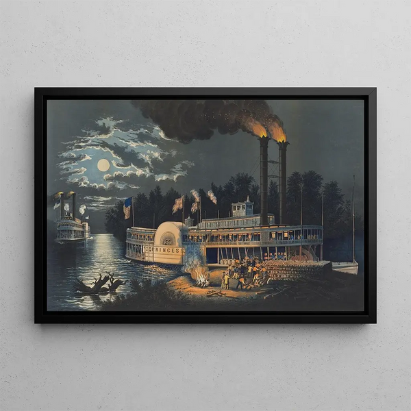 Mississippi Timber Supply Painting - Frances Flora Bond Palmer — framed artwork on a wall