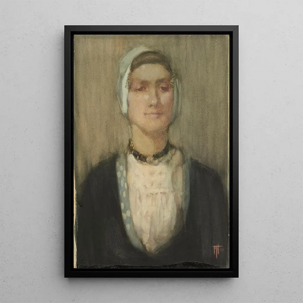 A Dutch Girl - Frances Hodgkins — framed artwork on a wall