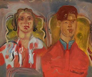 Double portrait n° 2: Katharine et Anthony West - Frances Hodgkins — artwork view