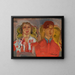 Double portrait n° 2: Katharine et Anthony West - Frances Hodgkins — framed artwork on a wall