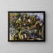 Farm scene at dusk - Frances Hodgkins — framed artwork on a wall