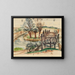 Pont de Flatford - Frances Hodgkins — framed artwork on a wall