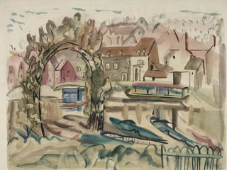 on the Severn River - Frances Hodgkins — artwork view