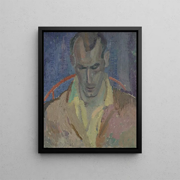 Portrait of Arthur Lett-Haines - Frances Hodgkins — framed artwork on a wall