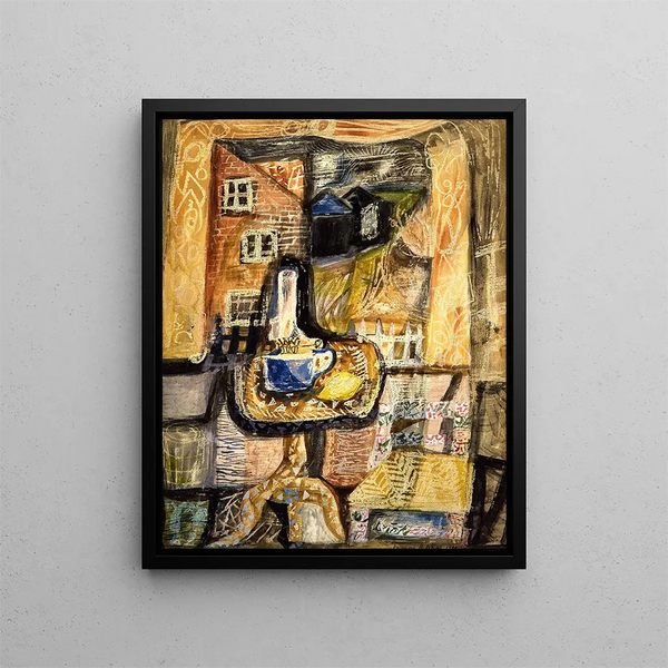 Reflections of the House - Frances Hodgkins — framed artwork on a wall