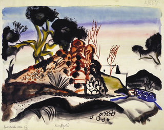 Route vers les collines d'Ibiza - Frances Hodgkins — artwork view
