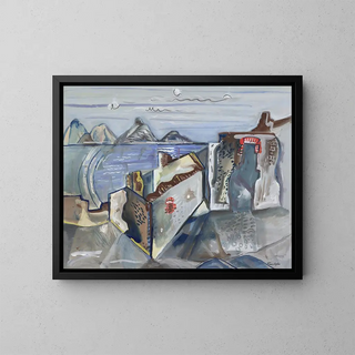 Ruins - Frances Hodgkins — framed artwork on a wall
