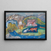 the fishing village of Solva in Pembrokeshire - Frances Hodgkins — framed artwork on a wall